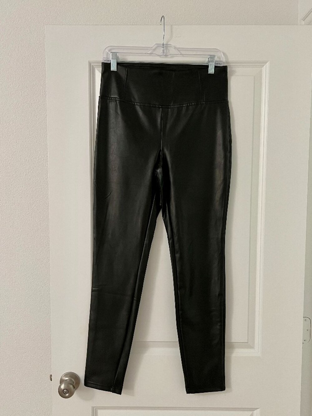 Laundry By Shelli Segal Black Faux Leather Leggings, NEW